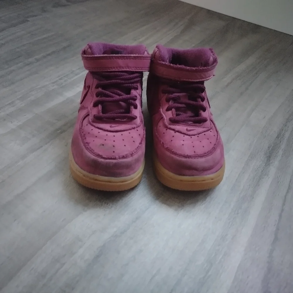 Purple suede Toddler Nike AF1 8C used - Picture 5 of 5